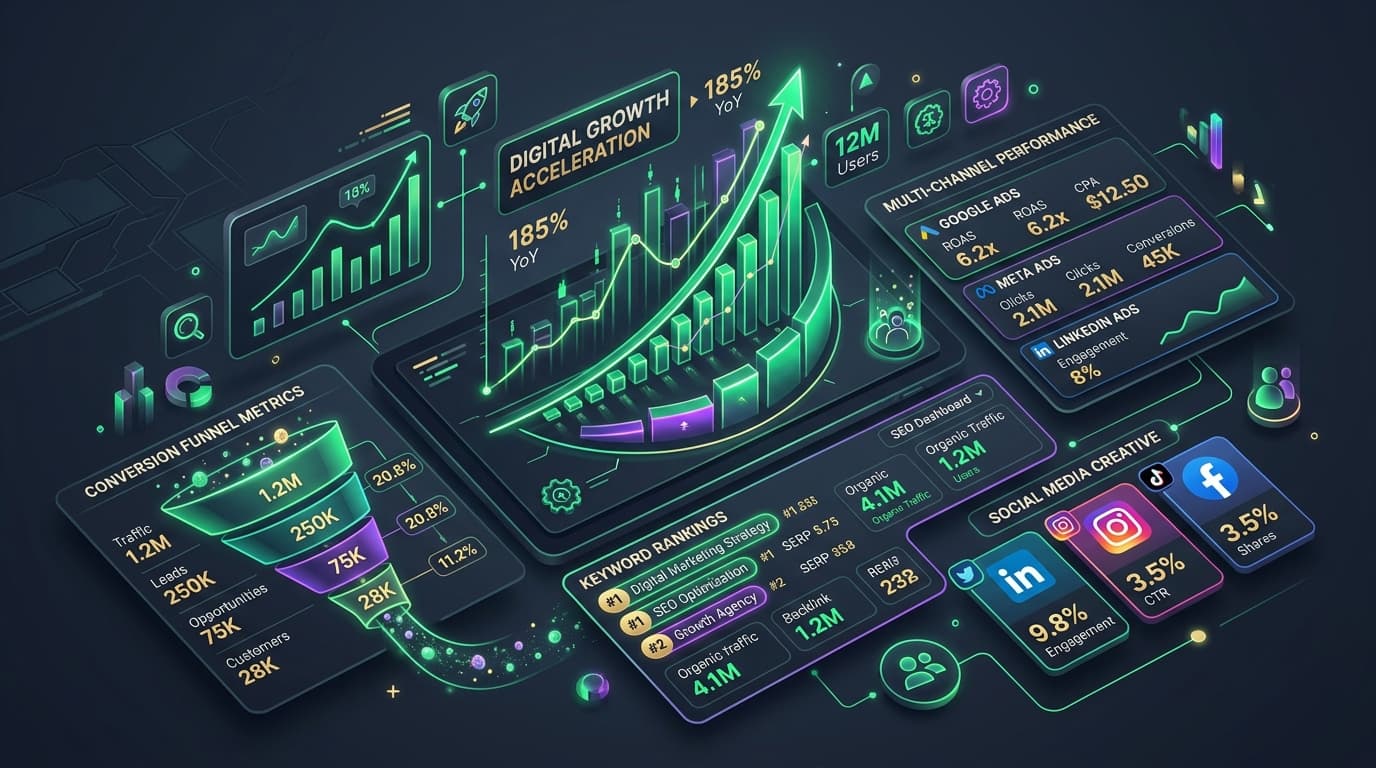 SEO & Content Growth visual overview